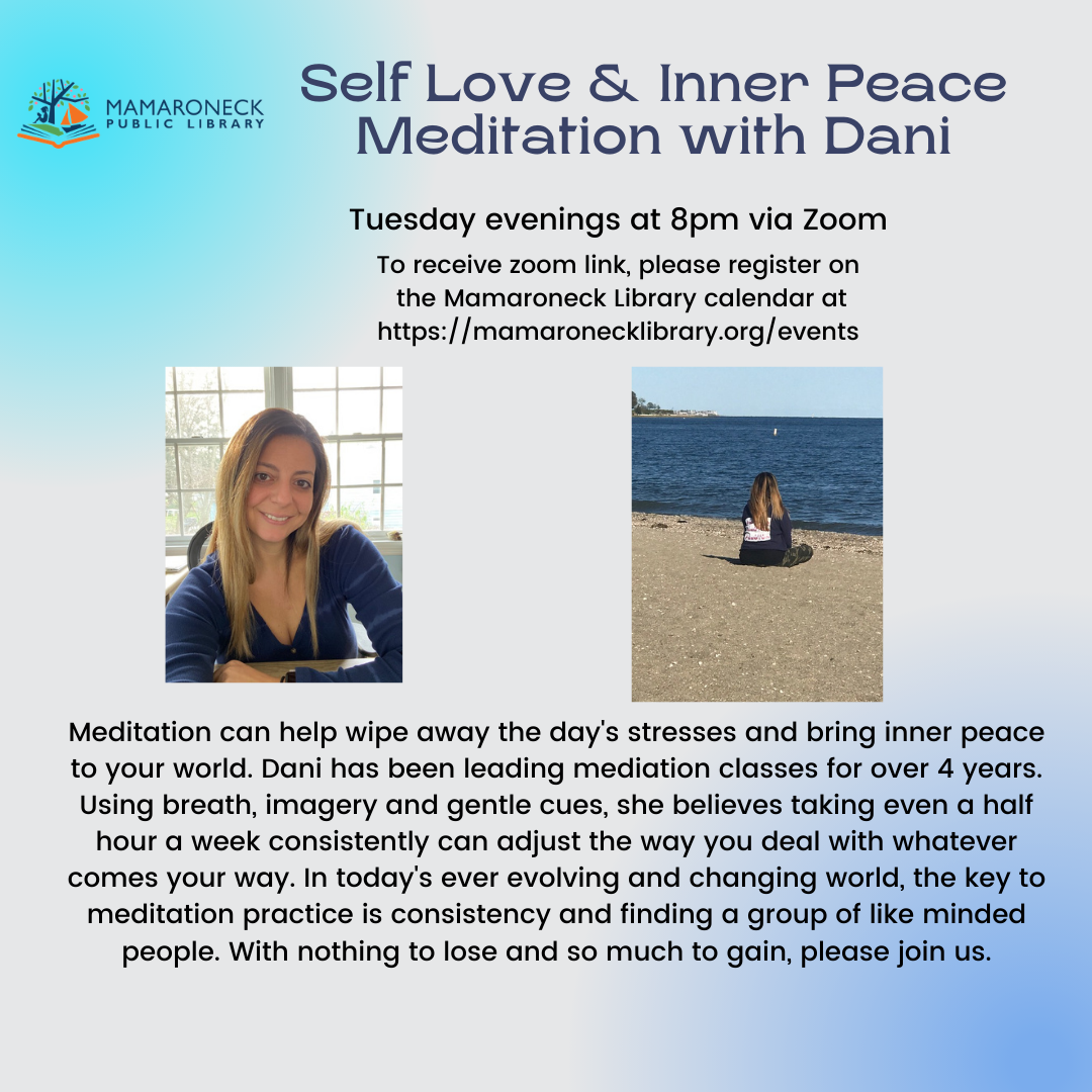 Tuesday night meditation class flyer