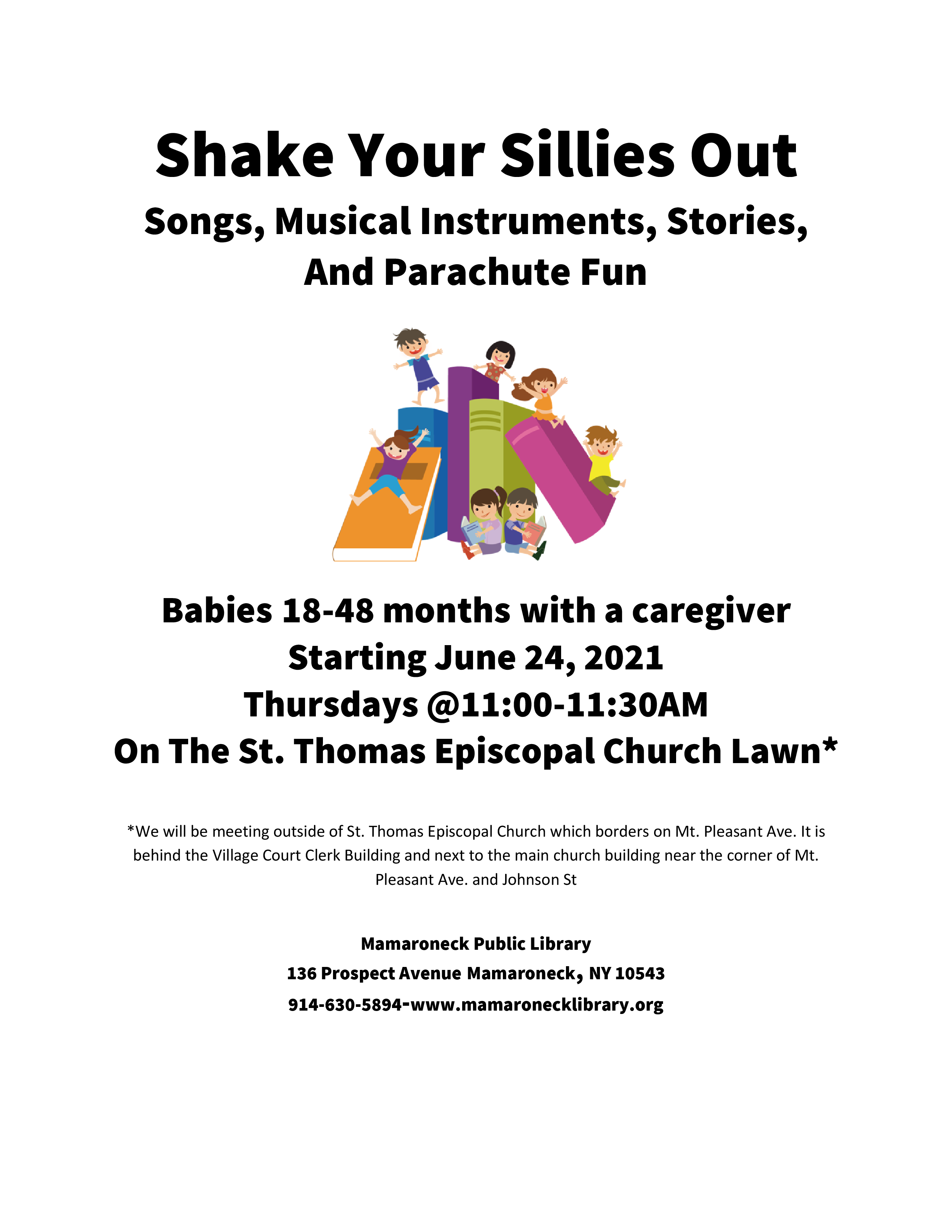 Shake Your Sillies Out live at St Thomas Church lawn - no registration