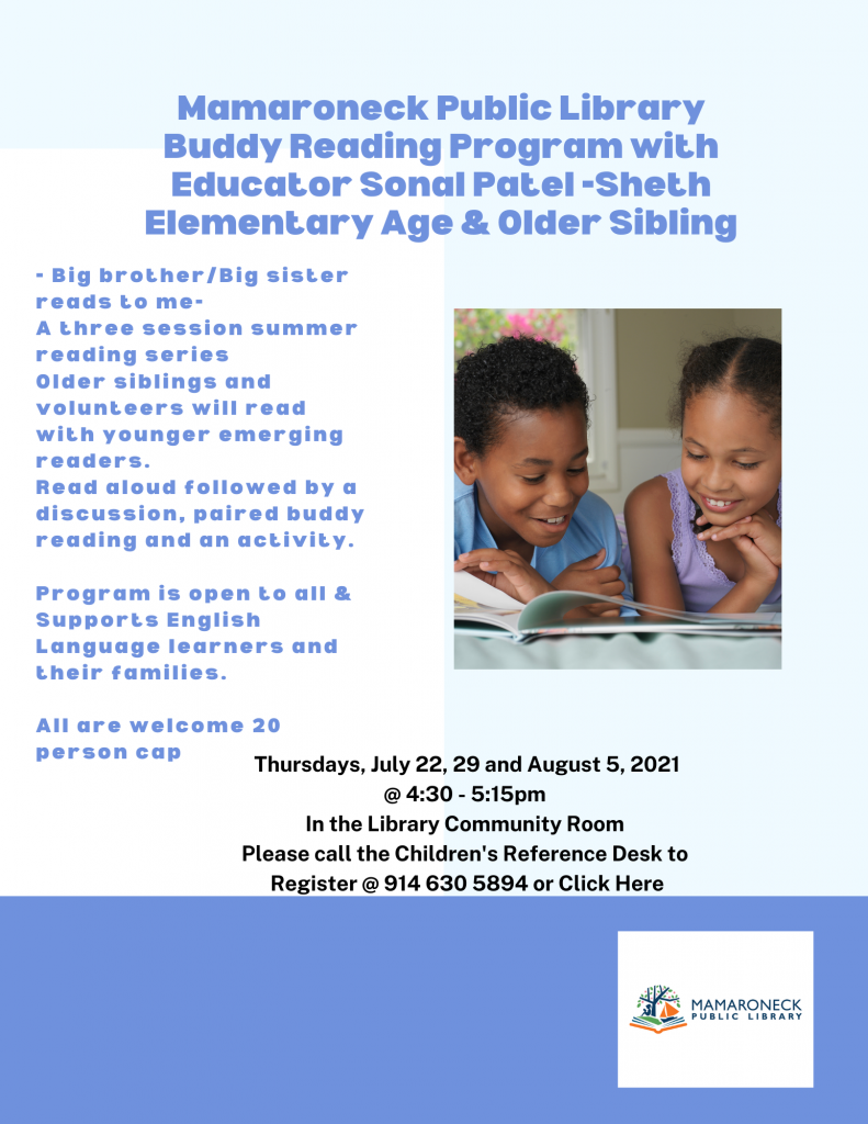 Children's Reading buddy program for school age children