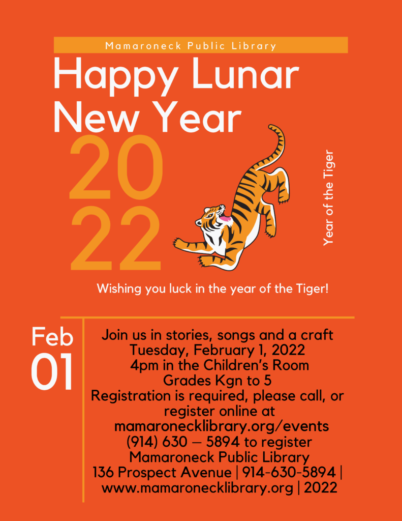 Lunar New Year's program for Children on February 1