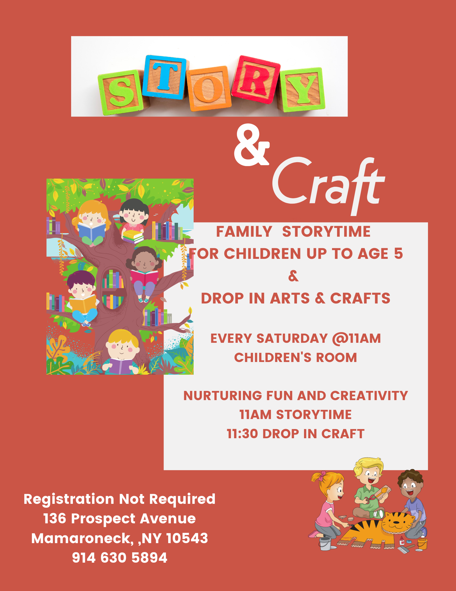 Saturday Story & Craft for children