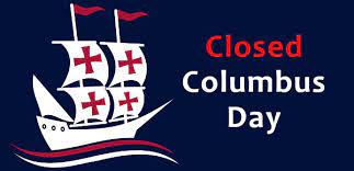 The Library will be closed on Columbus Day