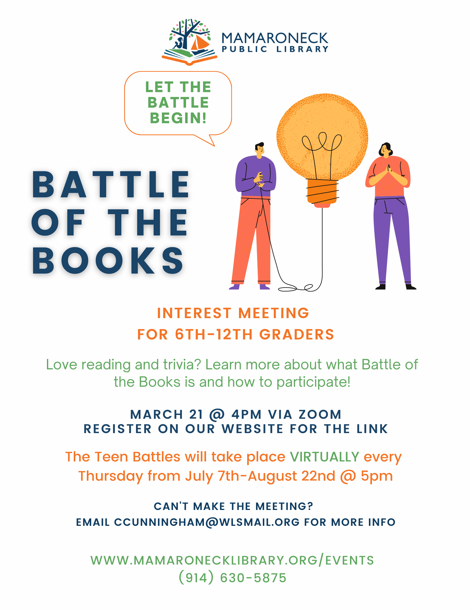 Teens - Battle of the Books Interest Meeting