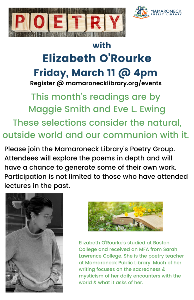 Liz O' Rourke Poetry March 11