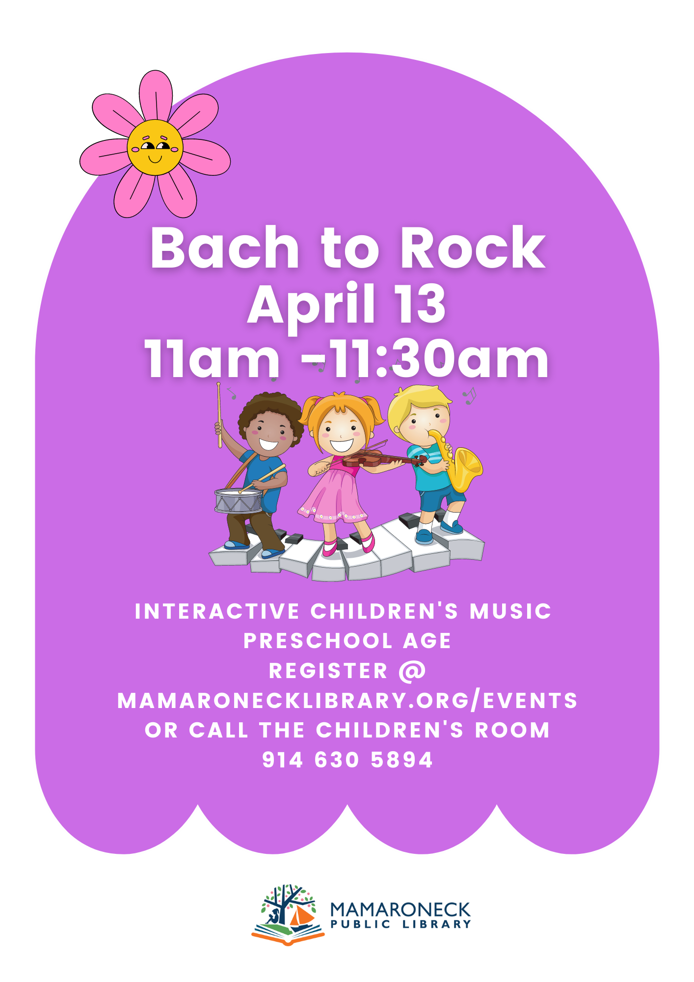 April 13 Bach to Rock for children