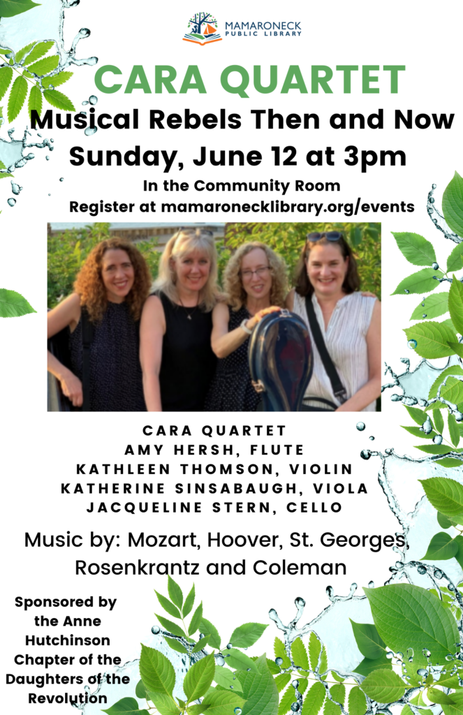 Cara Quartet playing Sunday June 12