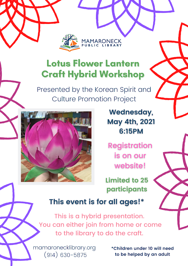 lotus flower lantern workshop in person and on zoom