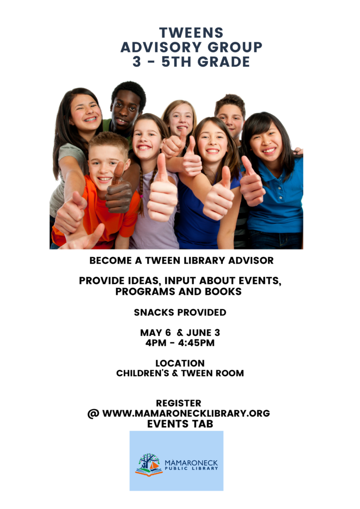 Tween Advisory Group May 6 & June 3 