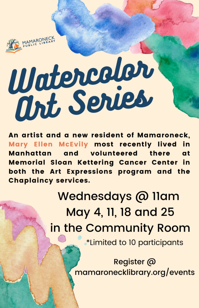 Watercolor Art Series every Wednesday in May