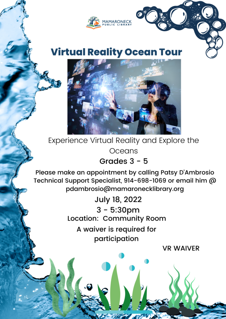 Ocean VR for tweens July 18