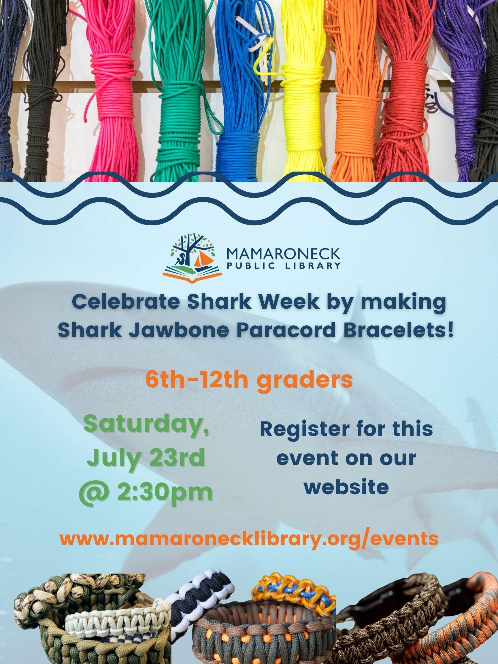 Teens: Make your own shark paracord bracelet