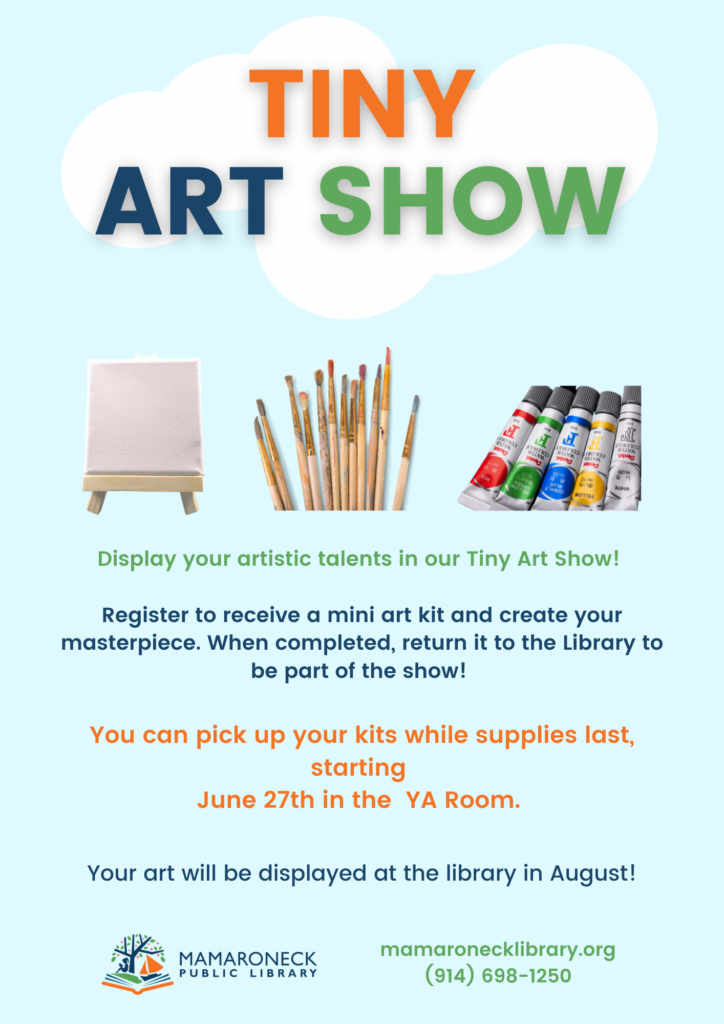 Tiny art show for teens