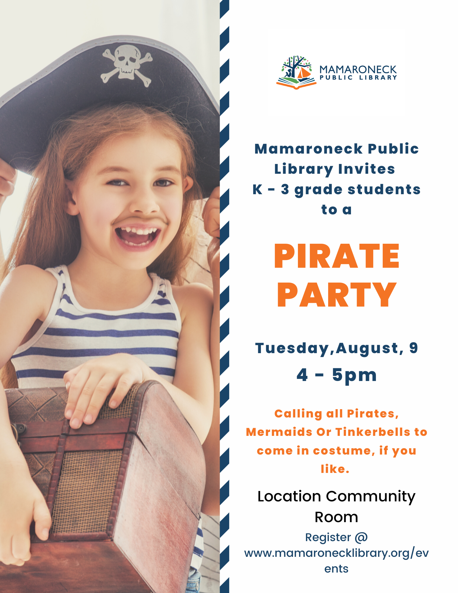 children's pirate party August 9th
