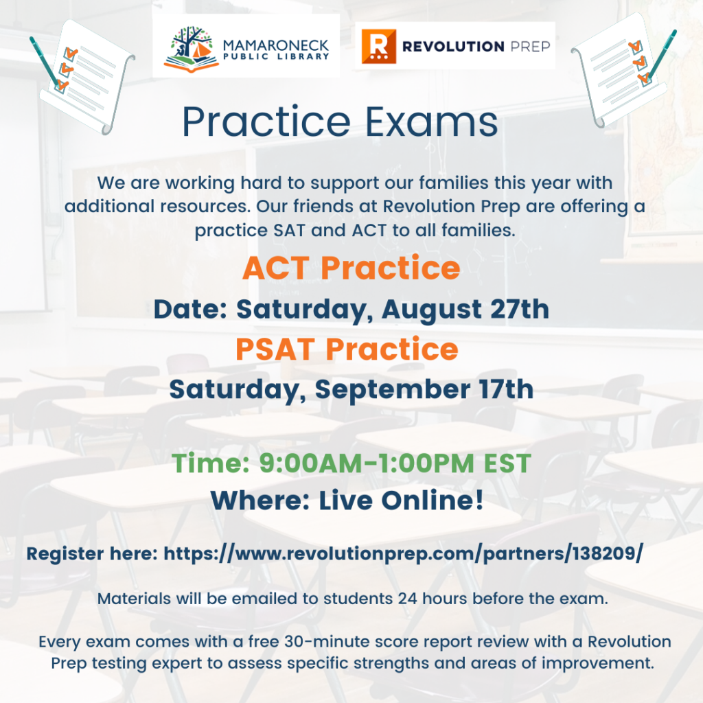 ACT & PSAT Practice exams for teens