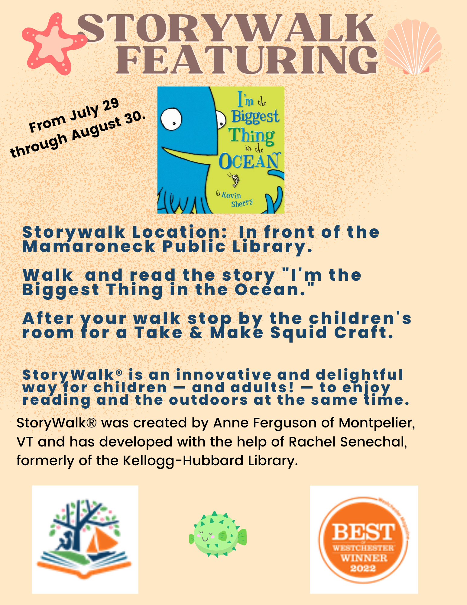 storywalk for children 7/29 - 8/30