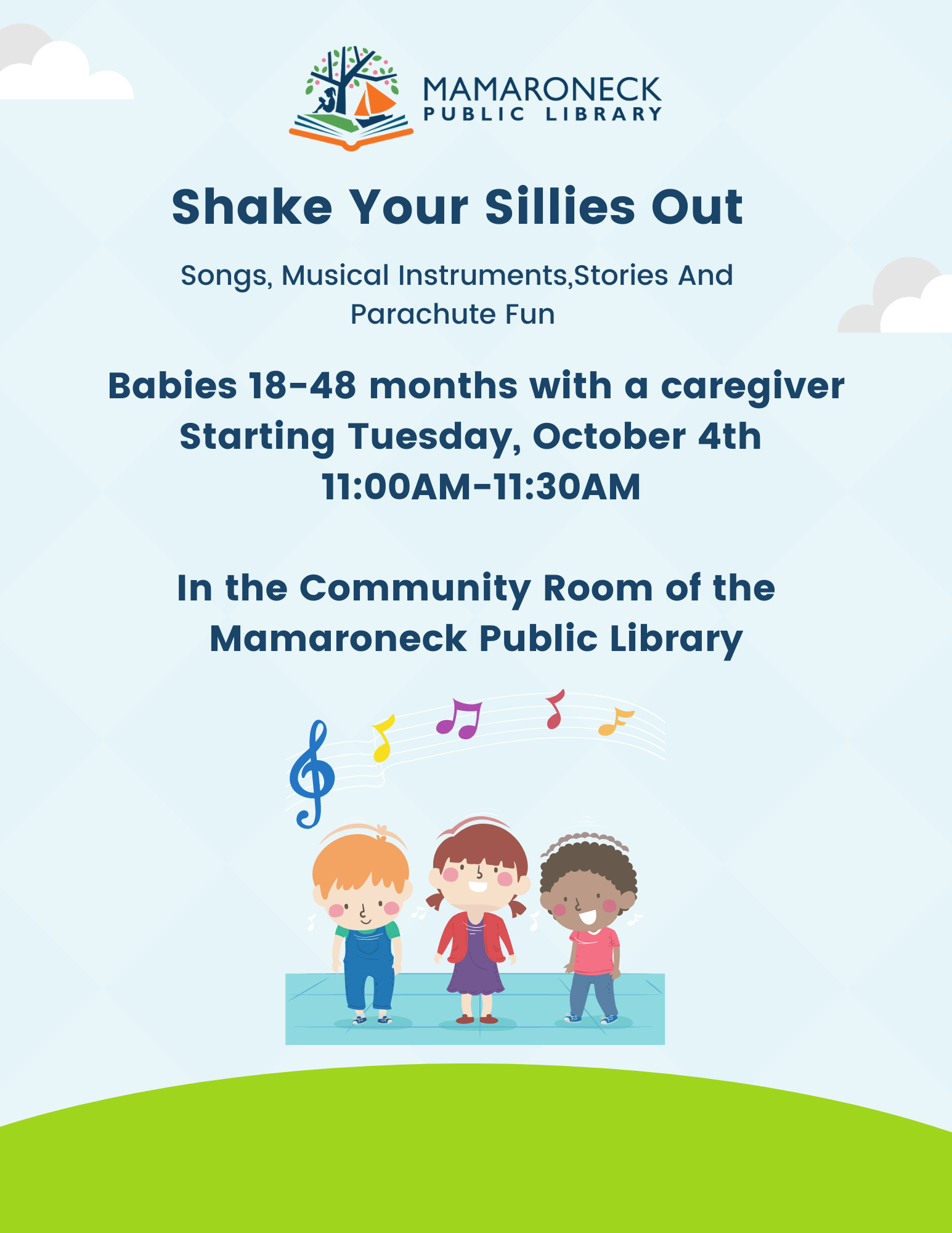 Shake Your Sillies Out Tuesday program for pre-school kids