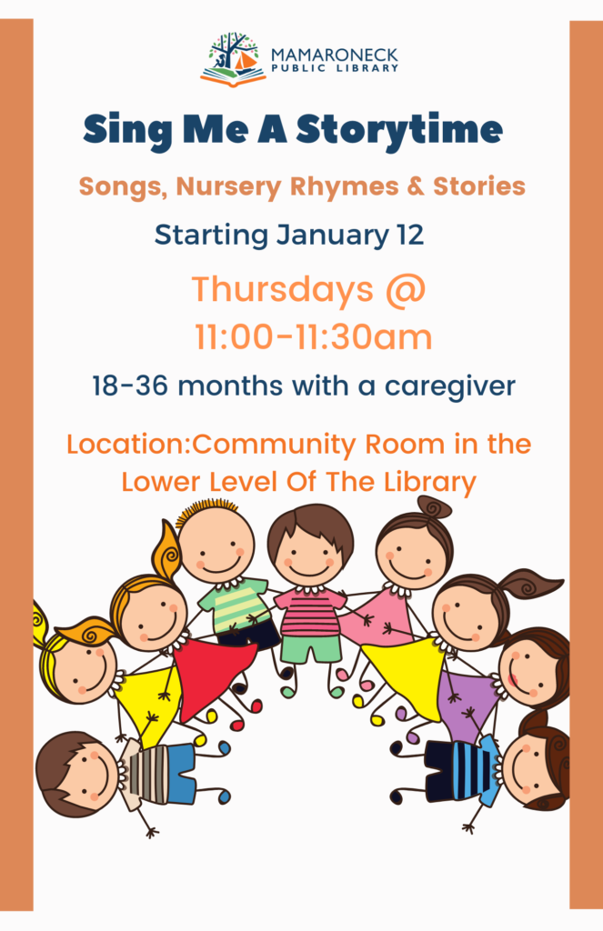 Sing Me a Storytime for pre-schoolers every Thursday @ 11-11:30am