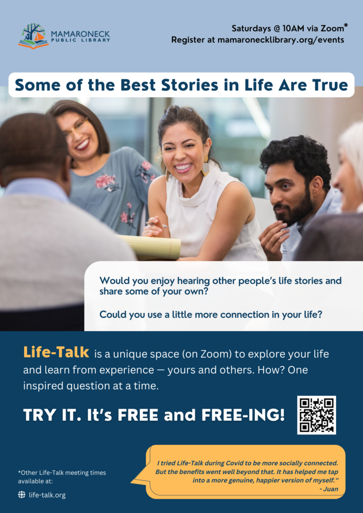 Lifetalk, every Saturday at 10am