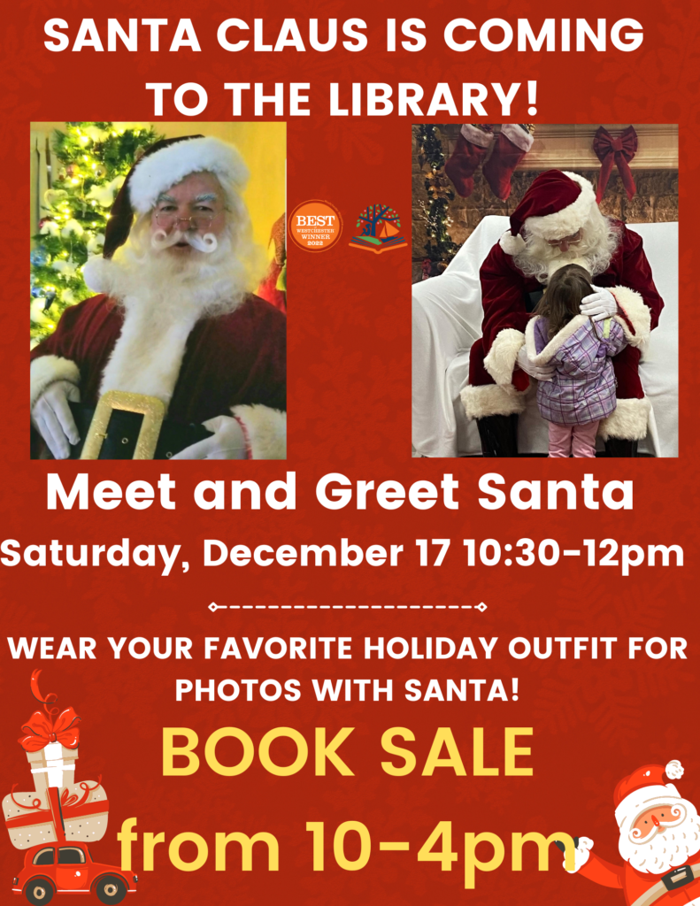 12/17 Santa will be at MPL 10:30am - Noon
