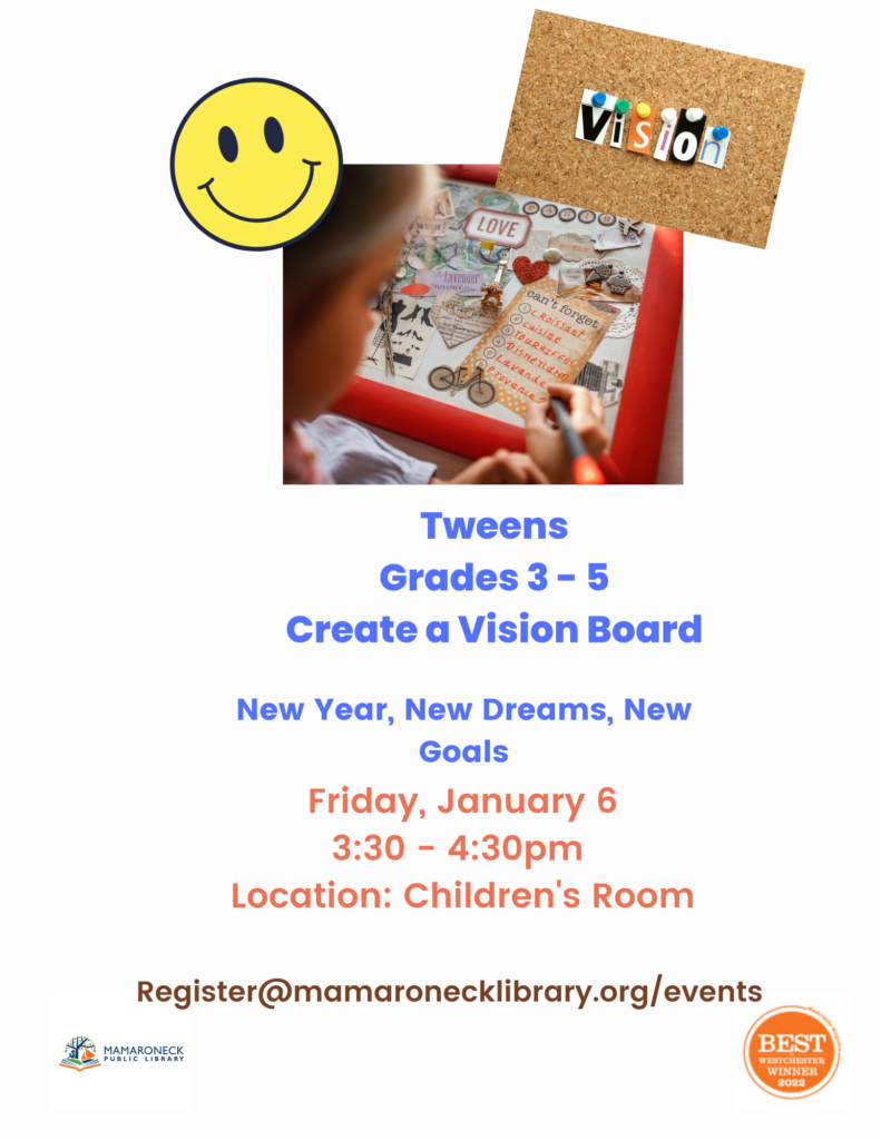 1/6 Tweens create a Vision Board