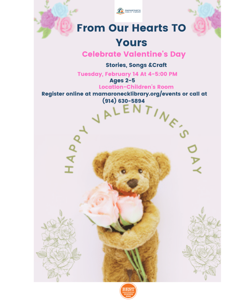 2/14 4-5pm in the Children's Room - Valentines Day party