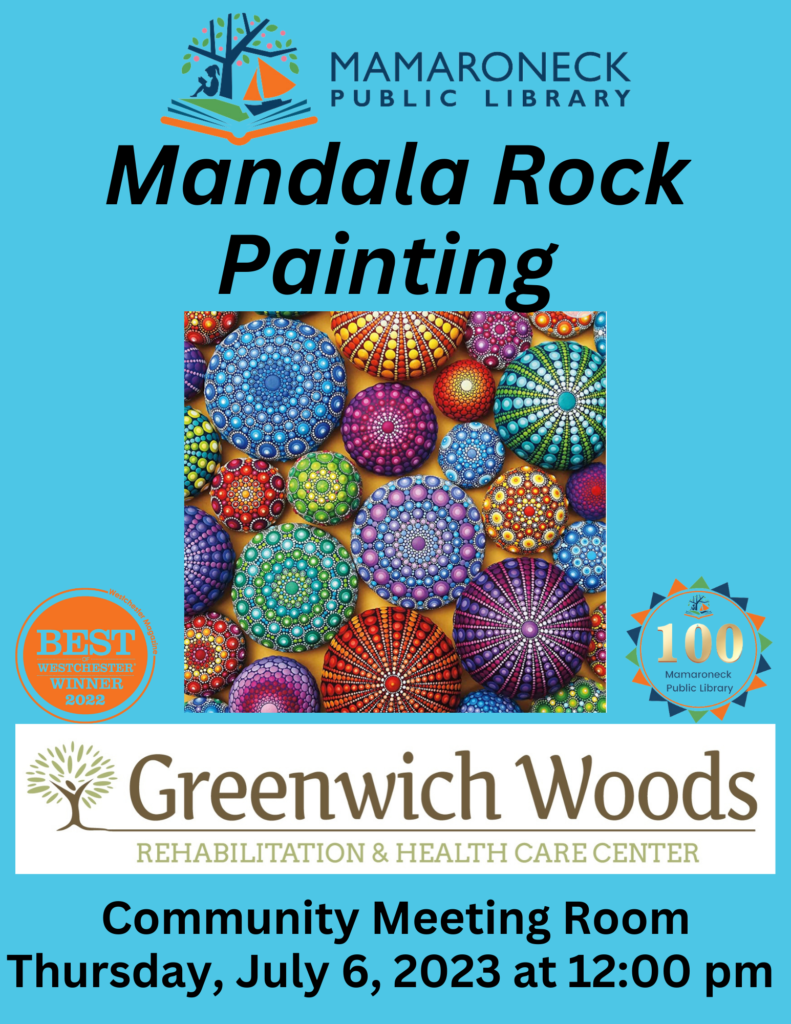 Mandala Rock Painting - Community Room - 7/6 @ Noon