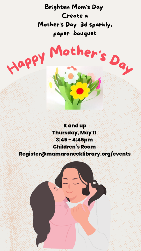 5/11 @ 3:45 - 4:45pm in the children's room