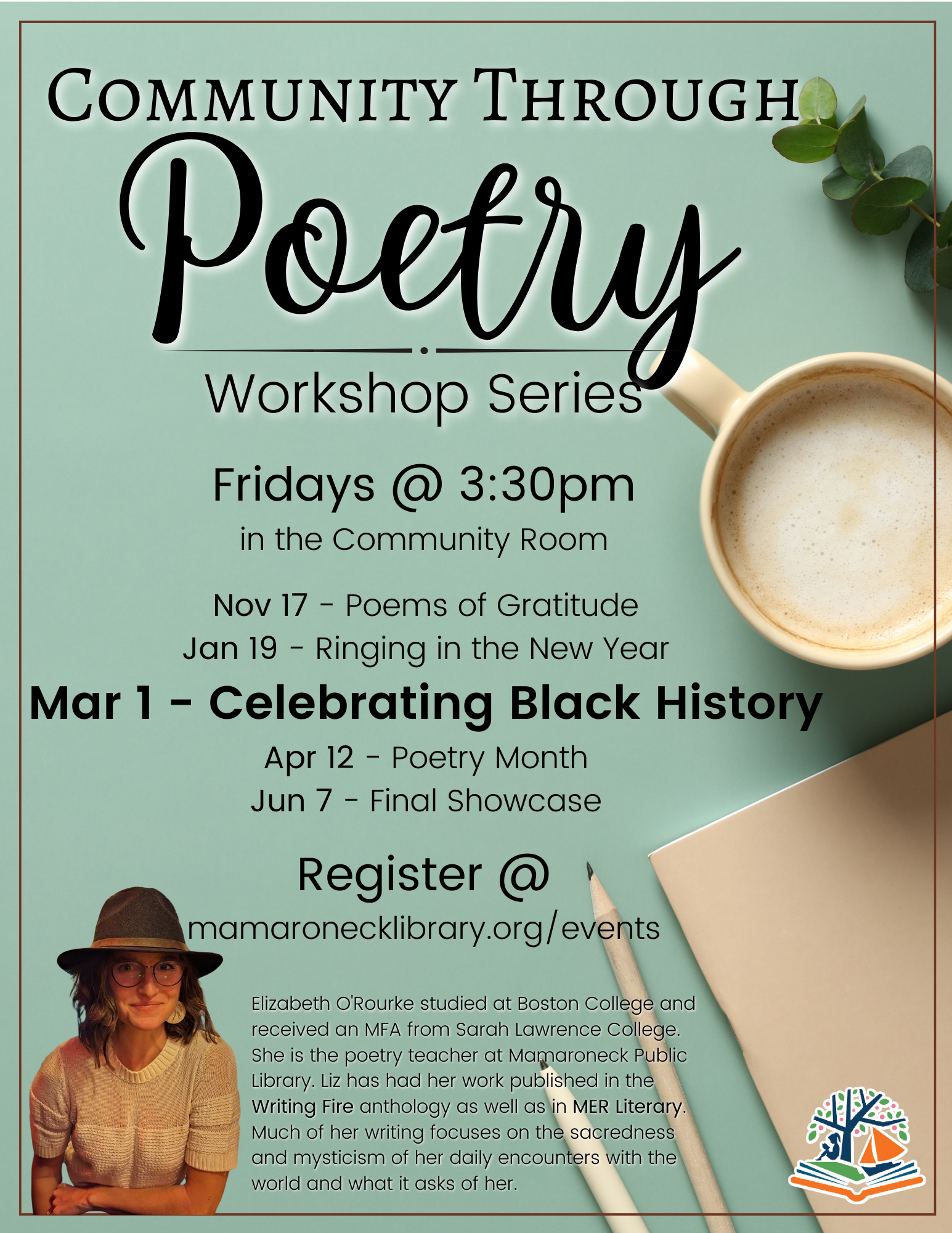 Community Through Poetry Workshop Series - Mamaroneck Public Library