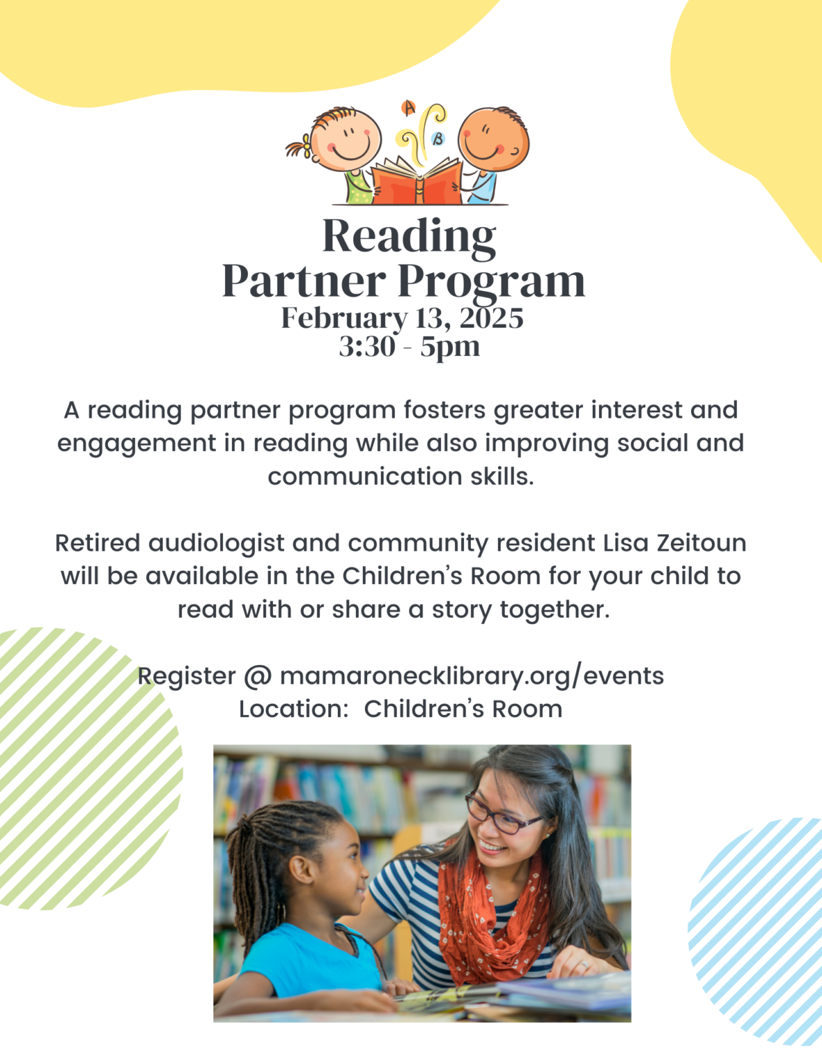 Reading Partner Program - Mamaroneck Public Library