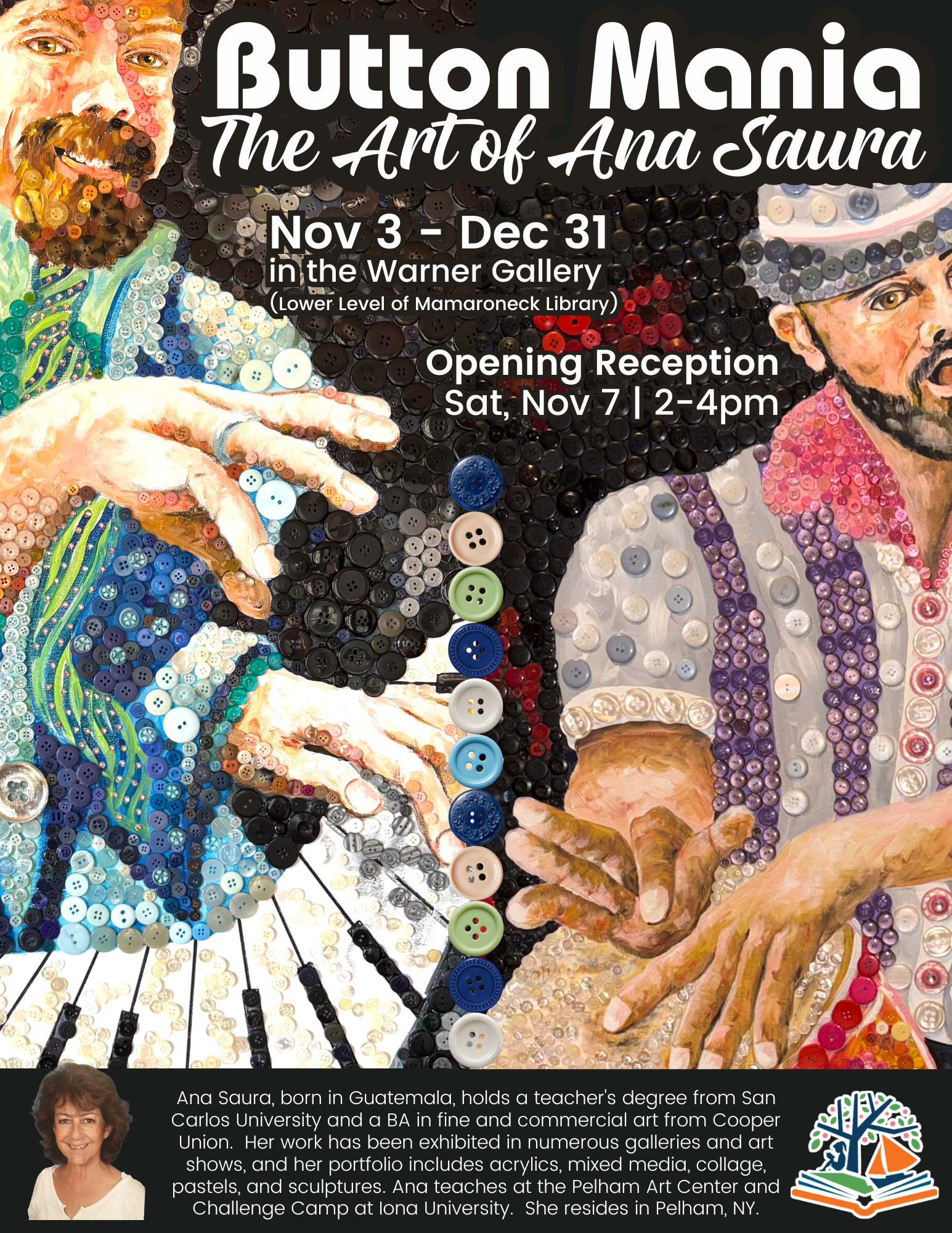 Opening Reception: Button Mania: The Art of Ana Saura